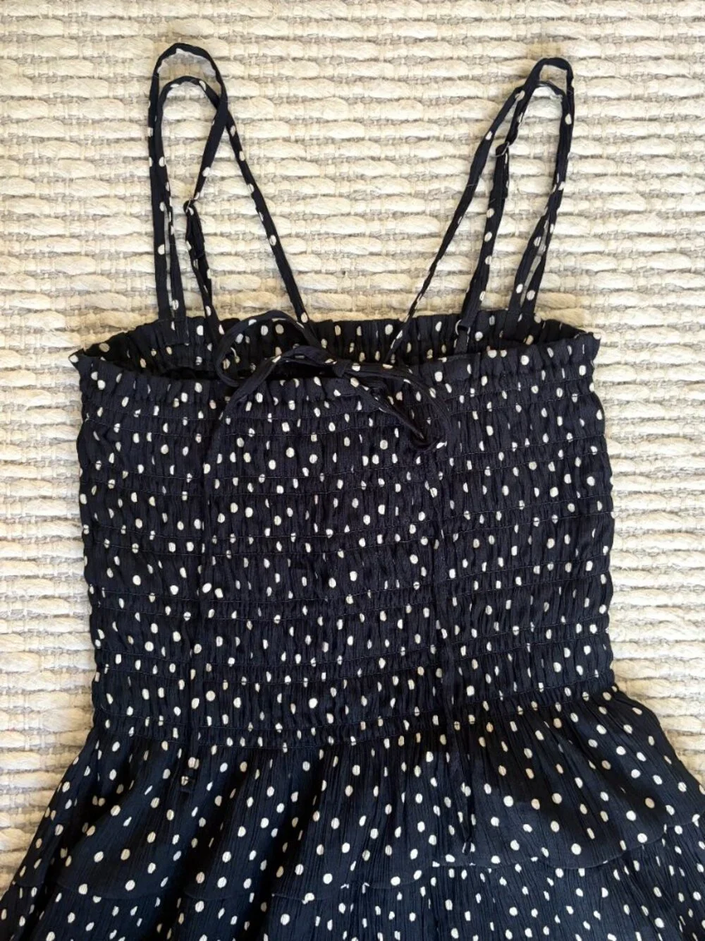 A&F Smocked Bodice Flowy Maxi Dress SP